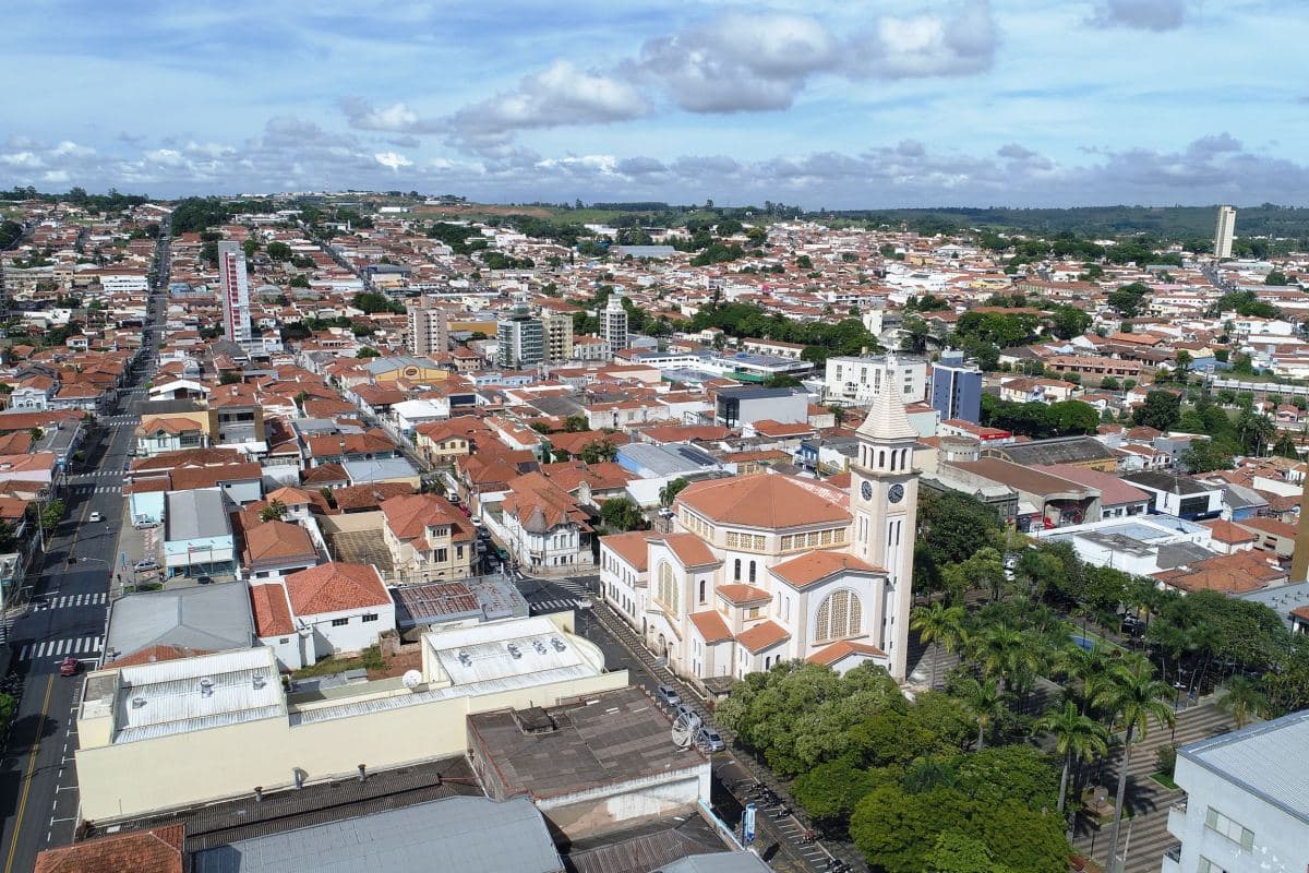 Vista do centro urbano de Itapira